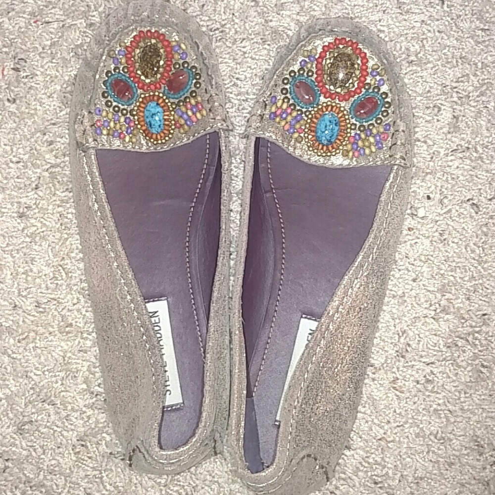 Jeweled Steve Madden moccasin flats!